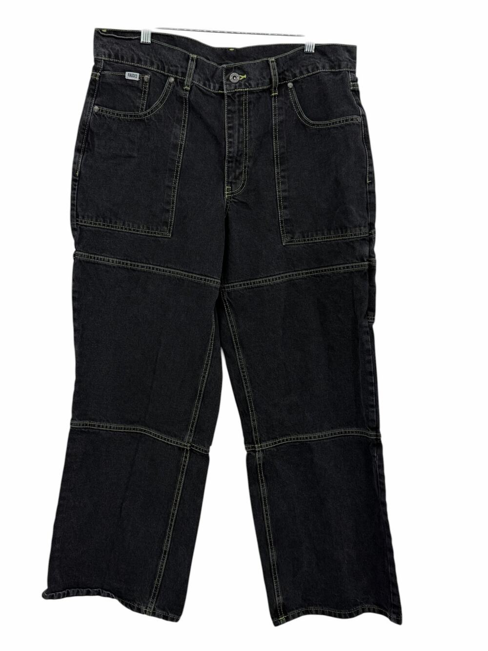 The Ragged‎ Priest Baggy Jeans SZ 34 Men's BLACK Lawless Release Wide Streetwear
